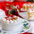 東京多摩調理製菓専門学校 【製菓】ふわふわスポンジの苺のクリスマスショートケーキ