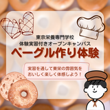 体験授業付きオープンキャンパス★ベーグル作りを体験！☆の詳細