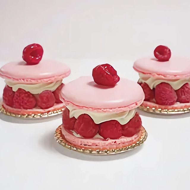 専門学校　福岡ビジョナリーアーツ 【フード】マカロンケーキ1