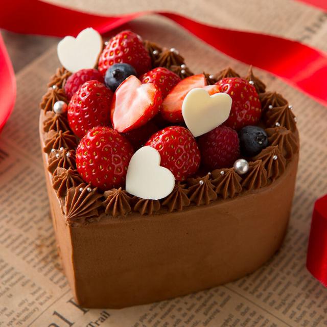 赤堀製菓専門学校 【バレンタイン応援！】ハートのチョコレートケーキ1