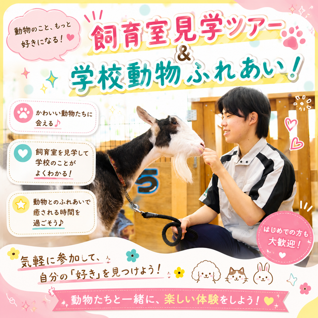 国際動物専門学校 学校説明会（選んだ学科を体験できる日）自然環境・動物飼育学科1