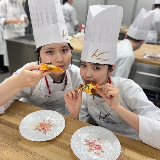 光塩学園調理製菓専門学校 【調理】『ミルフィーユカツランチ』／【製パン】『2種のピザ』3