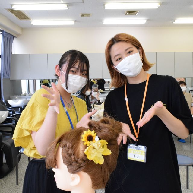 埼玉東萌美容専門学校 【アイドルコラボイベント】8/18（火）ヘアメイク実習体験2