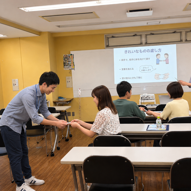 専門学校お茶の水スクール・オブ・ビジネス ビジネスマナーが学べるオープンキャンパス！1