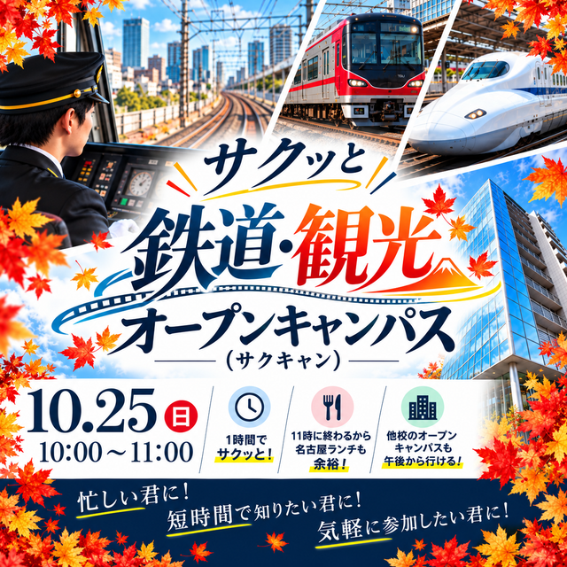 東京ＩＴプログラミング＆会計専門学校名古屋校 サクッと鉄道・観光オープンキャンパス（サクキャン）1