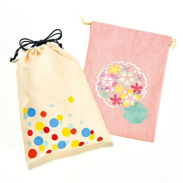 織田きもの専門学校 【体験実習&学校説明】型染め体験（巾着）＆袴着付け体験1