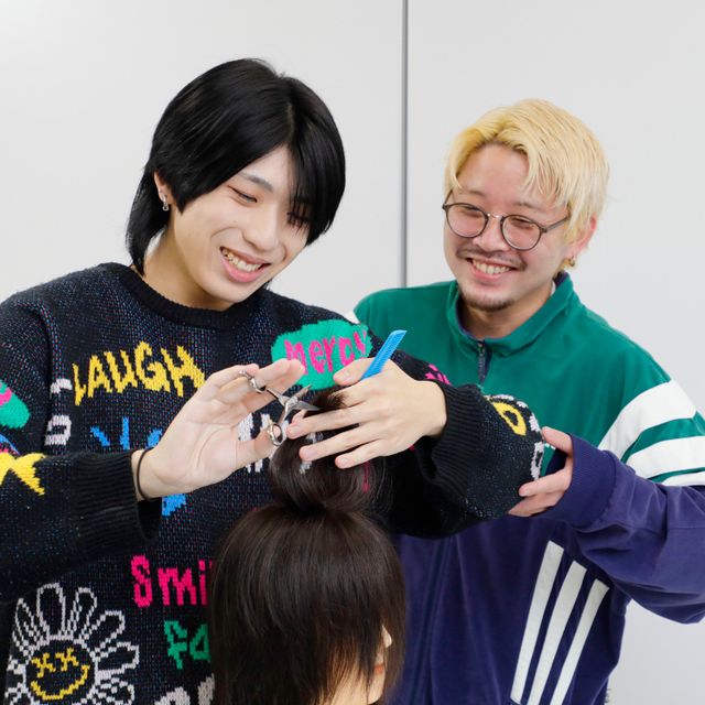 横浜ベルエポック美容専門学校 美容師科 体験授業1