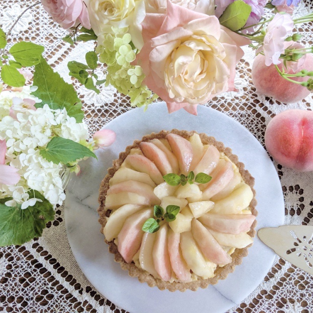 横浜スイーツ＆カフェ専門学校 旬の桃を使った！桃のタルト★初心者大歓迎★1