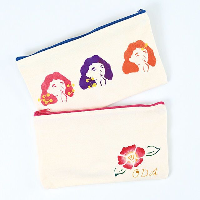 織田きもの専門学校 【実習】型染め体験（ポーチ）＆アンティークきもの着付け体験1