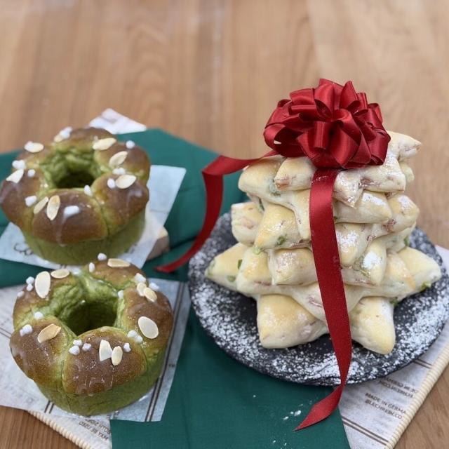 東日本製菓技術専門学校 【パン】フォカッチャで作るクリスマスツリー1