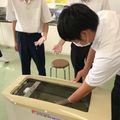 理学療法体験（物療ブース）：物理療法を体験／宮崎リハビリテーション学院