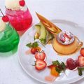 国際調理製菓専門学校 【AM】デモ≪プリンアラモード＆クリームソーダ≫
