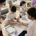 長岡崇徳大学 ”成人看護学”模擬授業　創傷の処置をやってみよう！