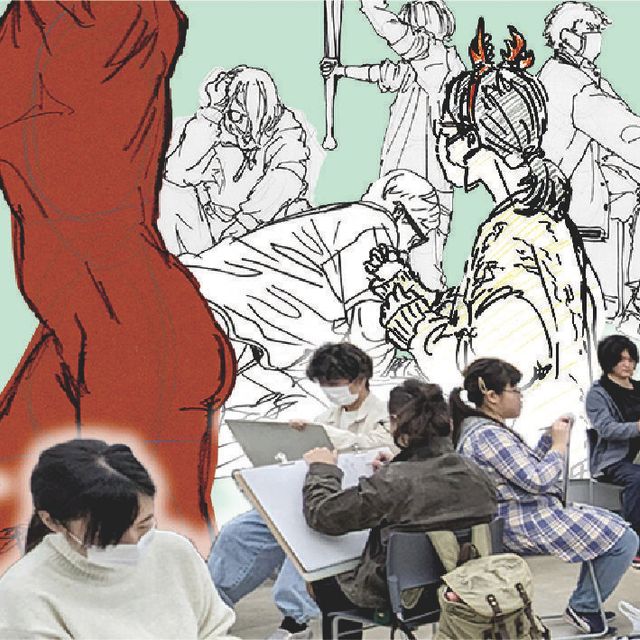 大阪総合デザイン専門学校 【漫画・アニメーション学科】クロッキーに挑戦！1