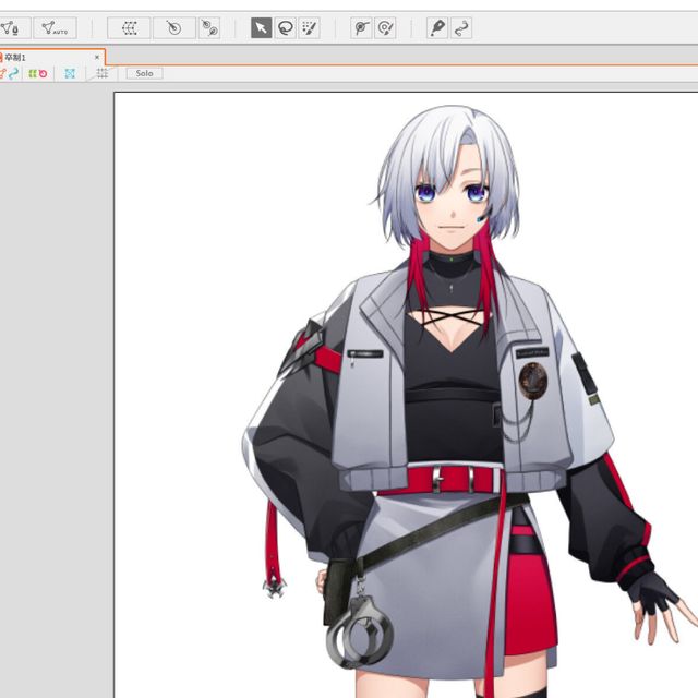 大阪アニメーションカレッジ専門学校 Live2Dでキャラクターを動かしてみよう1