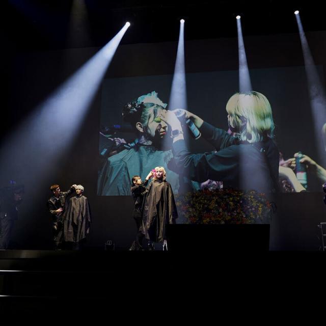 札幌ベルエポック美容専門学校 ヘアメイクショー1