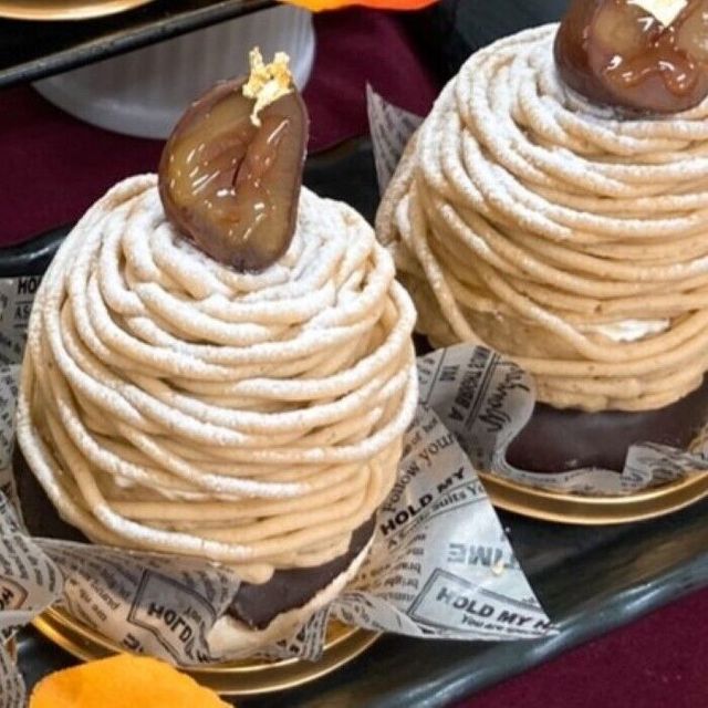 華調理製菓専門学校 秋のごちそう栗のモンブラン1