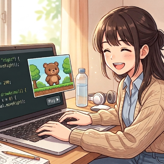 情報科学専門学校 【体験イベント】はじめてのプログラミング体験1
