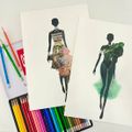 足利デザイン・ビューティ専門学校 ファッションデザイン科：ファッションコラージュ体験