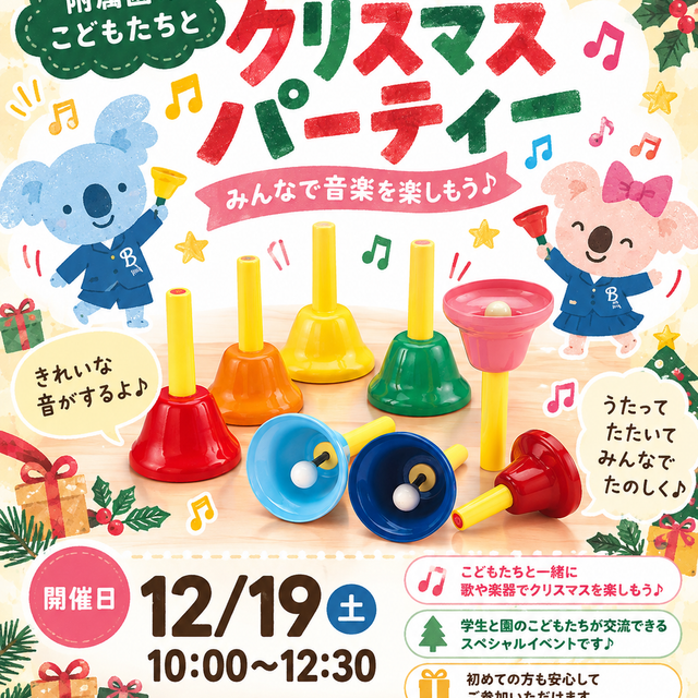 名古屋文化学園保育専門学校 附属園のこどもたちとクリスマスパーティー1