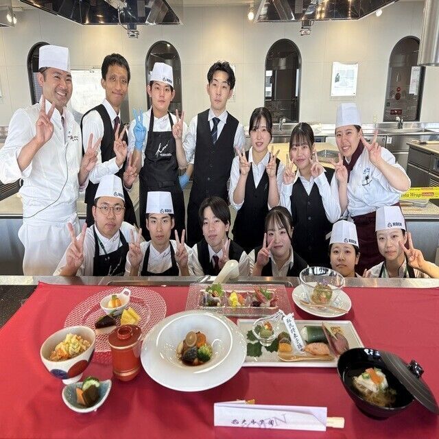 光塩学園調理製菓専門学校 【調理】『すき焼きハンバーグ』に挑戦！2