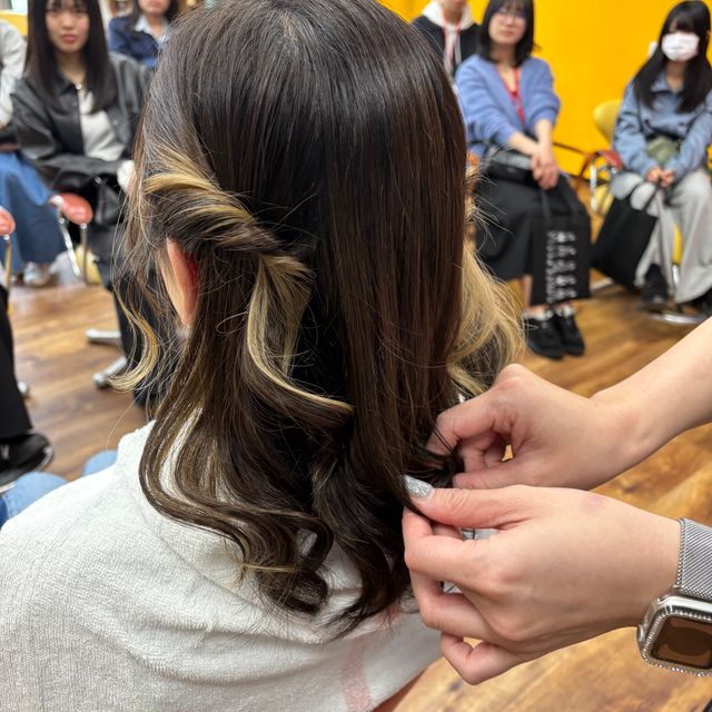 名古屋ビューティー専門学校 「ランチ付き美容学生体験」アレンジヘアorカットに挑戦！1