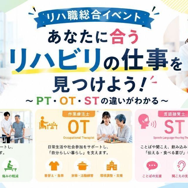 日本リハビリテーション専門学校 リハ職総合イベント　あなたに合うリハビリの仕事を見つけよう1