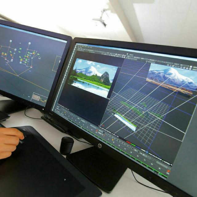 東京デザイナー学院 実写、CGの映画・ドラマの合成技術【Nuke】でデジタル合成1