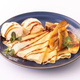 【カフェ】キャラメルバナナの本格クレープの詳細