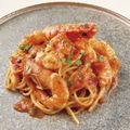 辻調理師専門学校 西洋料理「海老たっぷりトマトパスタ＆パンナ・コッタ」