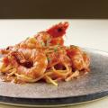 西洋料理「えびたっぷりトマトパスタ」／辻調理師専門学校