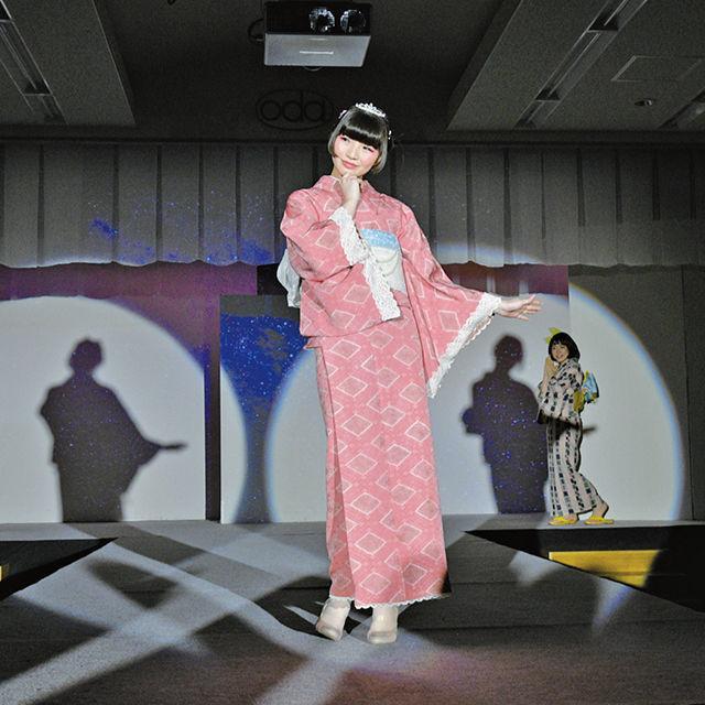 織田きもの専門学校 SUMMER FESTA(ショー+型染体験)1