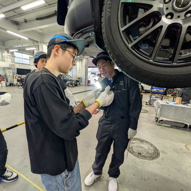 マツダ自動車整備専門学校 神戸（仮称） 整備の魅力を伝えます！整備士体験会！4