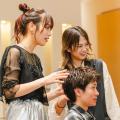 高津理容美容専門学校 ヘアアレンジ・着付