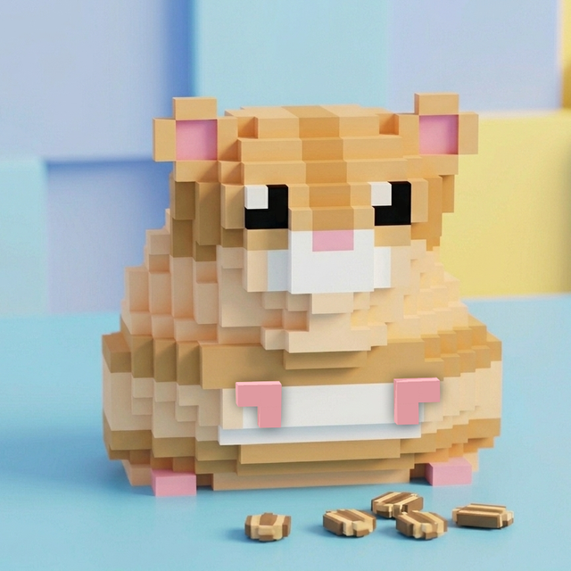 専門学校　札幌デザイナー学院 【ゲーム／3DCG専攻】ブロックでキャラクター作り1
