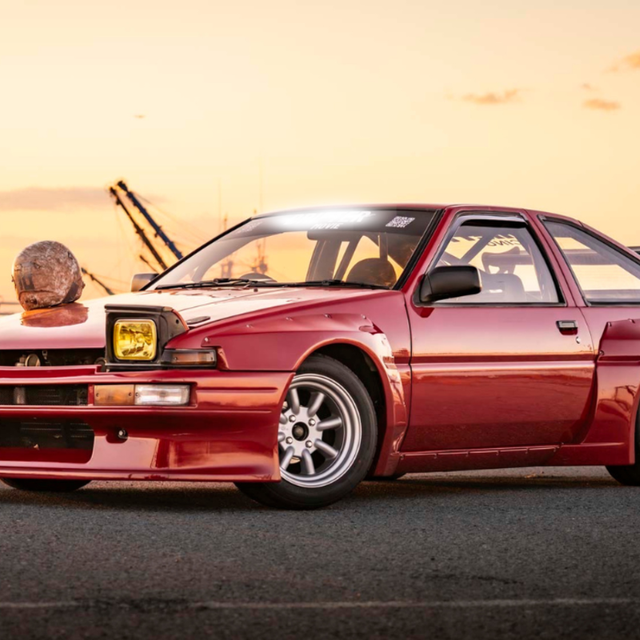 専門学校　新潟国際自動車大学校 【PM限定】映画「DRIFTER」出演AE86来校＆車検デモ2