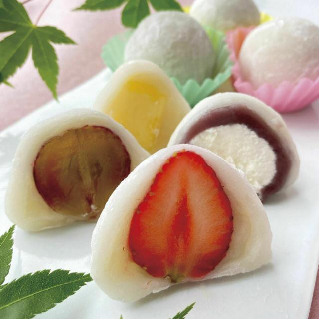 辻製菓専門学校 ジューシーな果物を包んだ和スイーツ「フルーツ大福」1