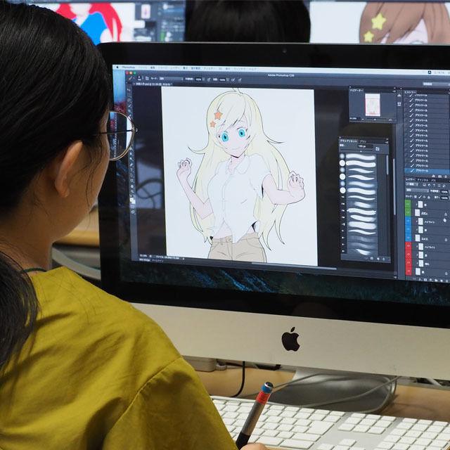 阿佐ヶ谷美術専門学校 ゲームイラスト、プロの技を伝授1