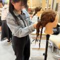名古屋ビューティー専門学校 ヘアメイク事務所の先生から学ぶ！！ヘアアレンジ♪