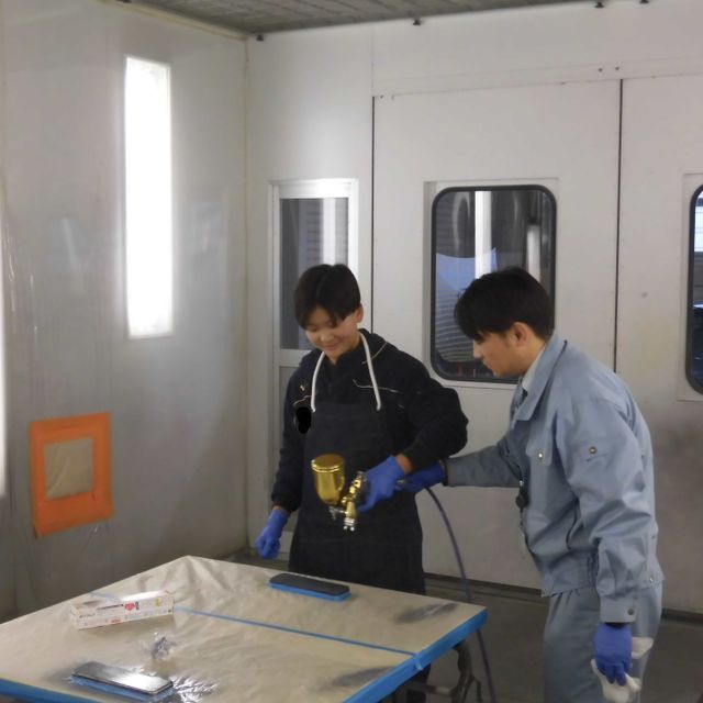 専門学校　広島工学院大学校 【自動車車体整備科】｜★送迎有　塗装・板金体験で新世界開拓！4