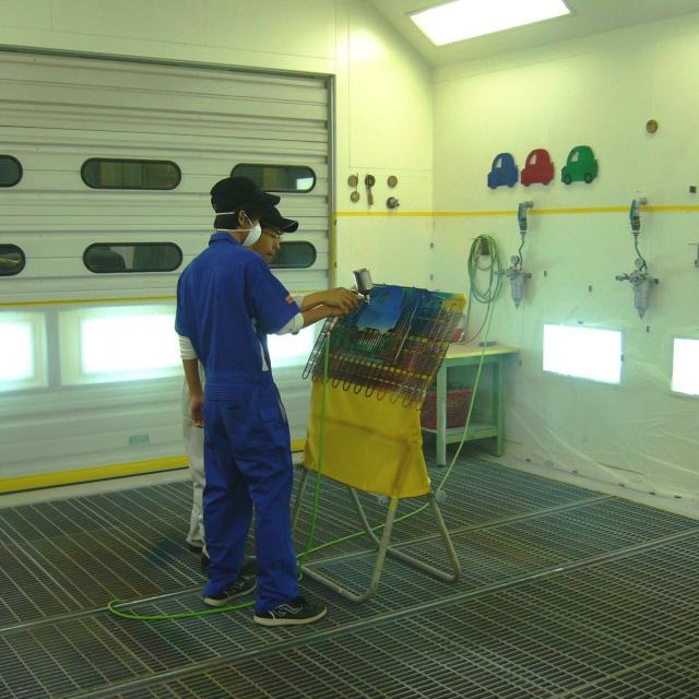 自動車塗装の体験