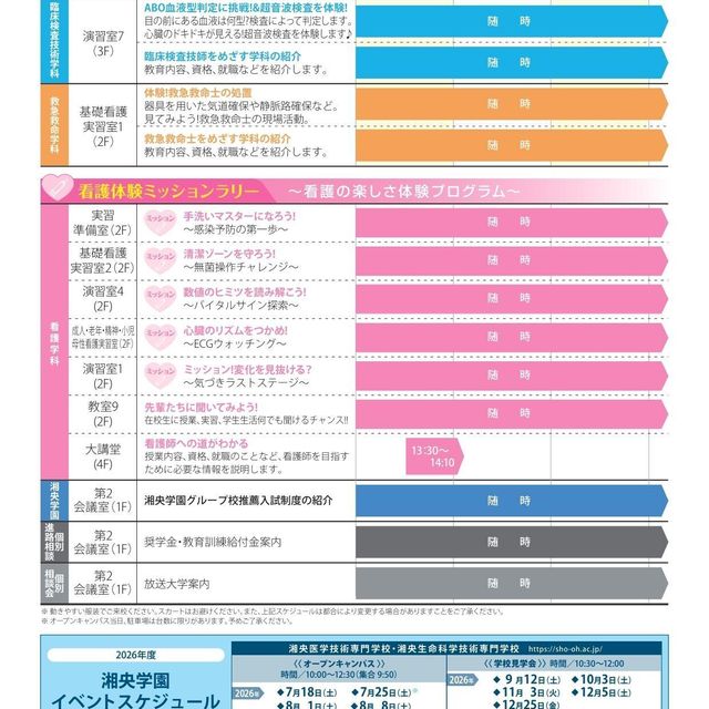 浦添看護学校 浦添看護学校オープンキャンパス2