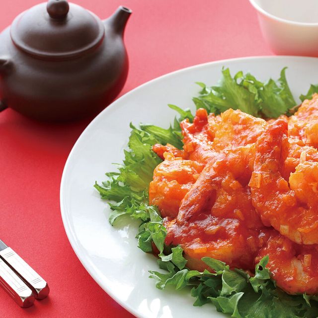 吉祥寺二葉栄養調理専門職学校 ☆調理☆干焼蝦仁（エビのチリソース）1