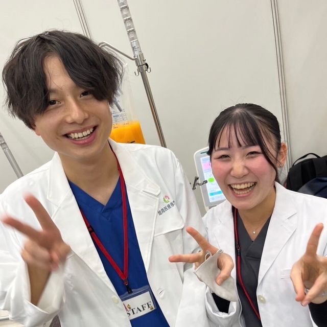 姫路医療専門学校 【臨床工学技士科】卒業生スペシャル★点滴体験をしてみよう！1