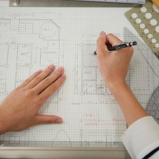 専門学校　東京テクニカルカレッジ 【建築科】プロの道具とテクニックで手描き図面を描いてみよう！1