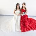 アルファジャパン美容専門学校 美容学校の実習体験、ドレスを着て撮影しよう