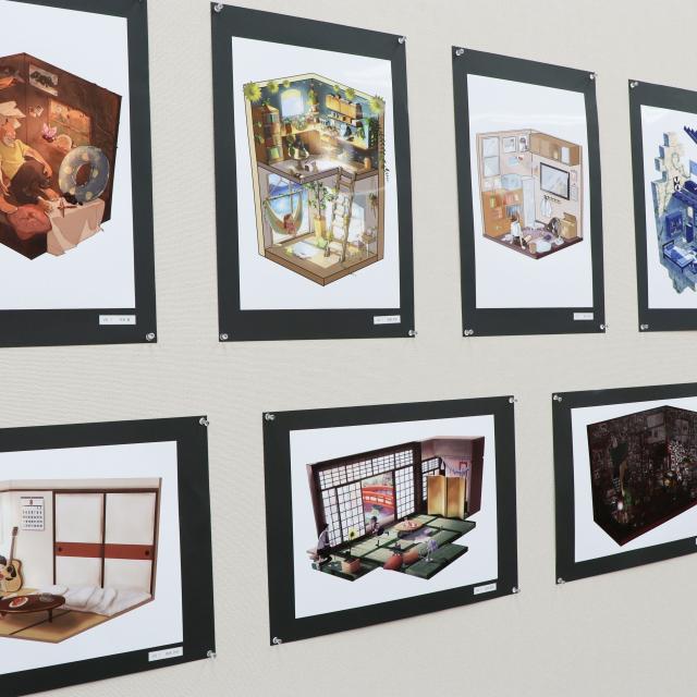 宇都宮メディア・アーツ専門学校 先輩たちの課題作品を見て周ろう！前期作品展見学ツアー！1