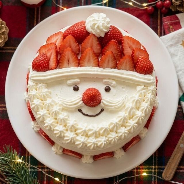 東京ベルエポック製菓調理専門学校 【パティシエ体験】クリスマスを先取り♪ サンタショートケーキ1