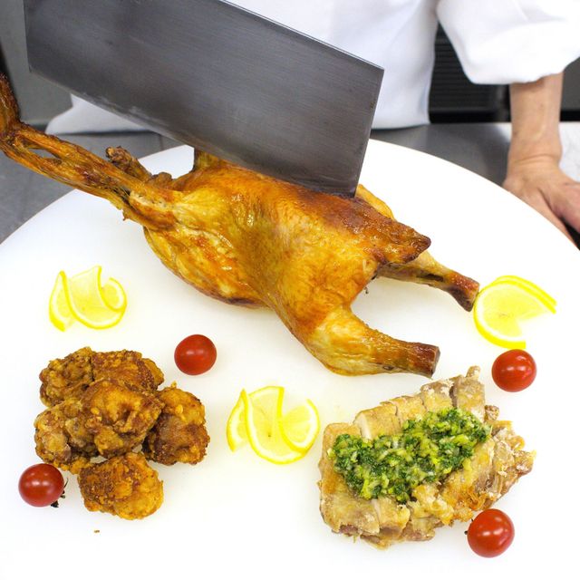 ハッピー製菓調理専門学校 【調理】鶏一羽丸ごと！鶏の唐揚げ☆1