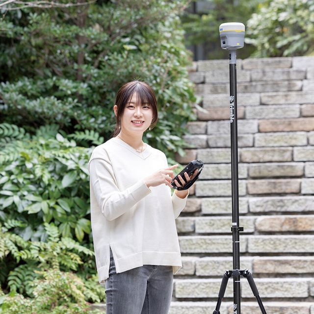 中央工学校 1stSTEP体験入学☆測量機器の違いを体感しよう！2